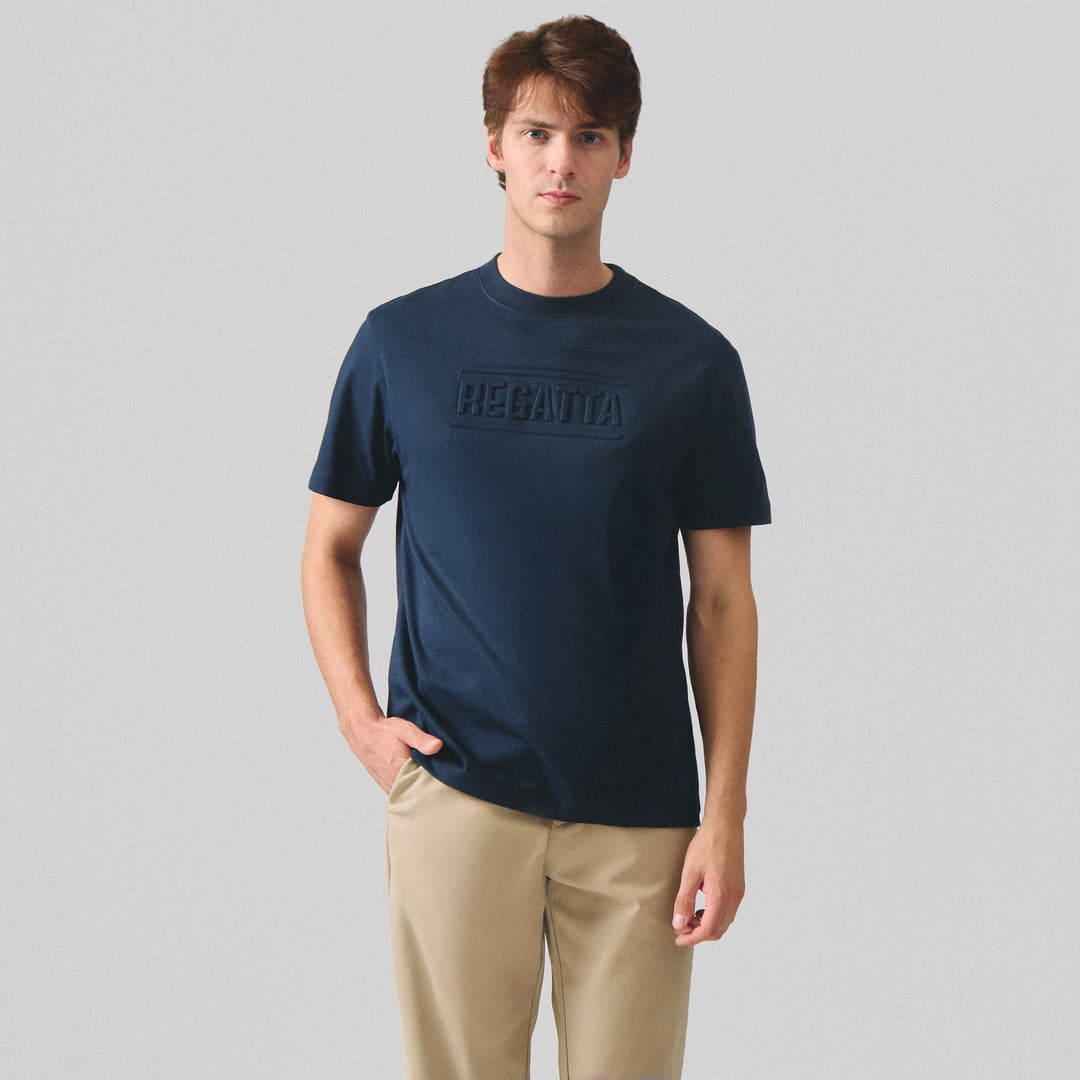 Regular Fit T-Shirt With Embossed Branding