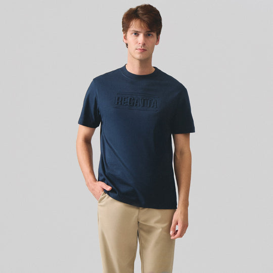 Regular Fit T-Shirt With Embossed Branding