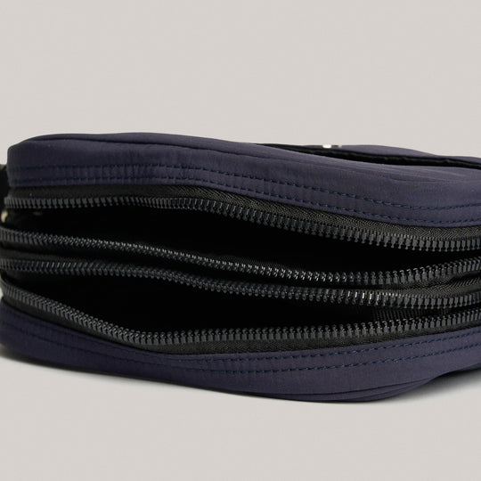Crinkled Nylon Crossbody Bag