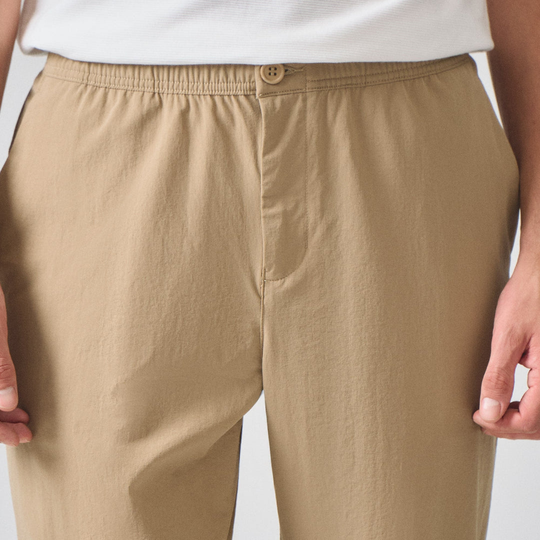 Slim Fit Nylon Trousers
