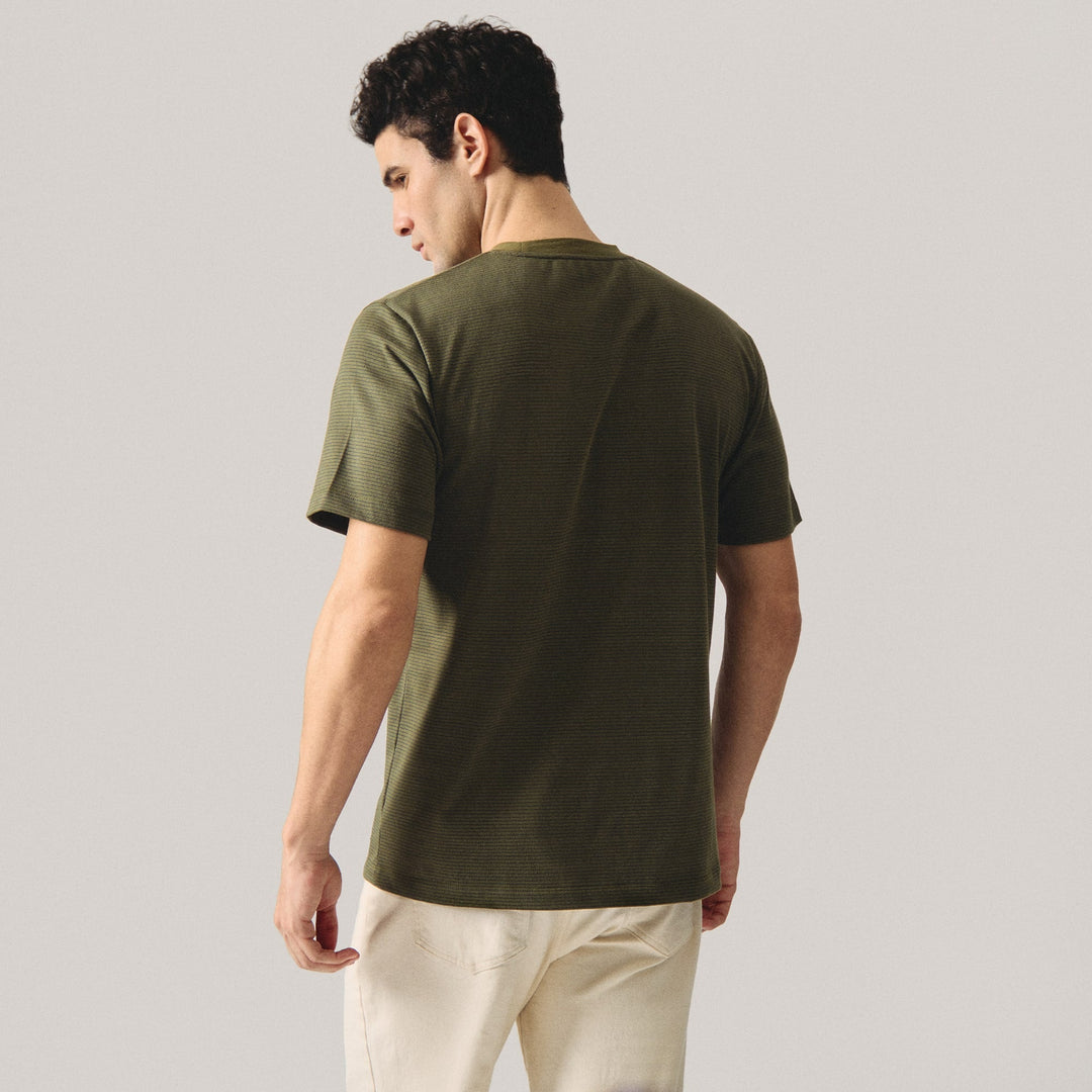 Relaxed Fit T-Shirt In Micro Stripes