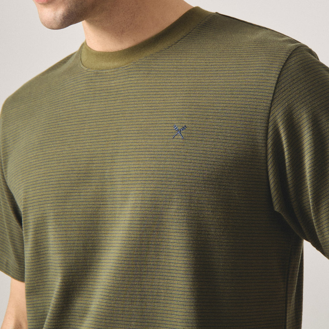 Relaxed Fit T-Shirt In Micro Stripes