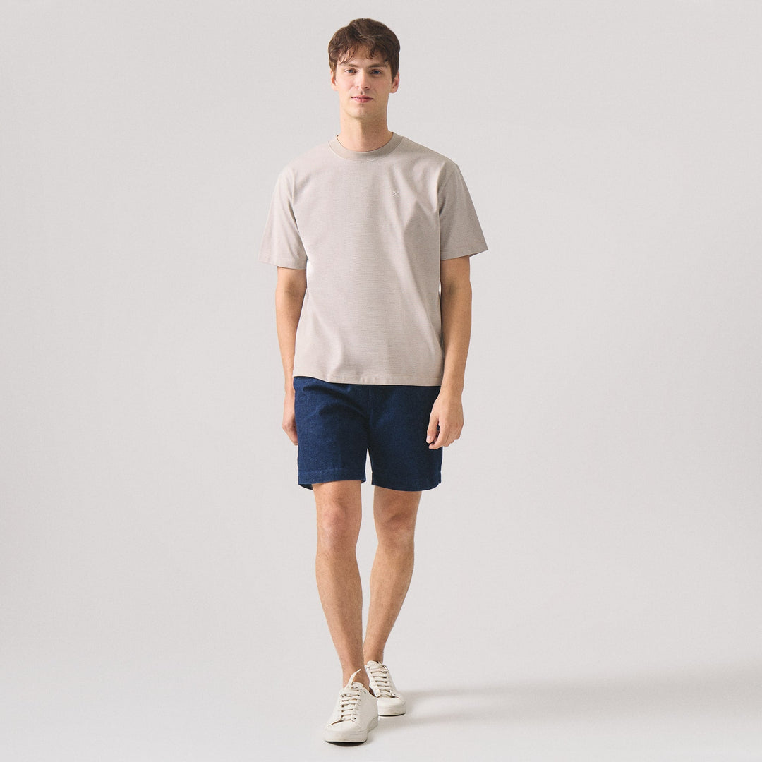 Relaxed Fit T-Shirt In Micro Stripes