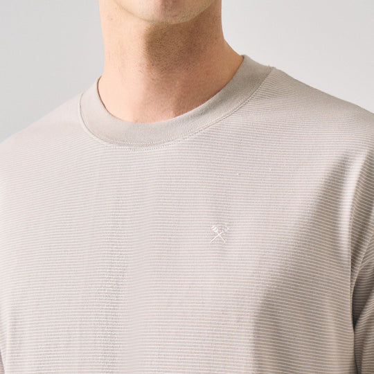Relaxed Fit T-Shirt In Micro Stripes