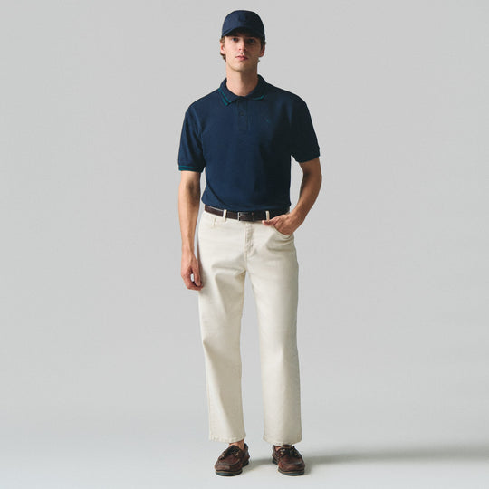 Regular Fit Polo With Contrast Collar & Cuff