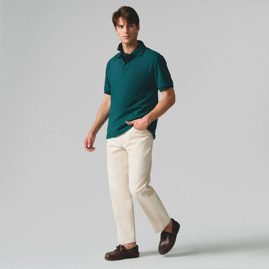 Regular Fit Polo With Contrast Collar & Cuff