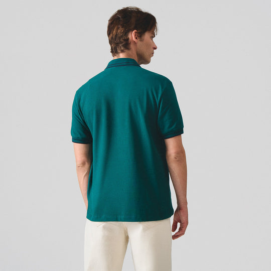 Regular Fit Polo With Contrast Collar & Cuff