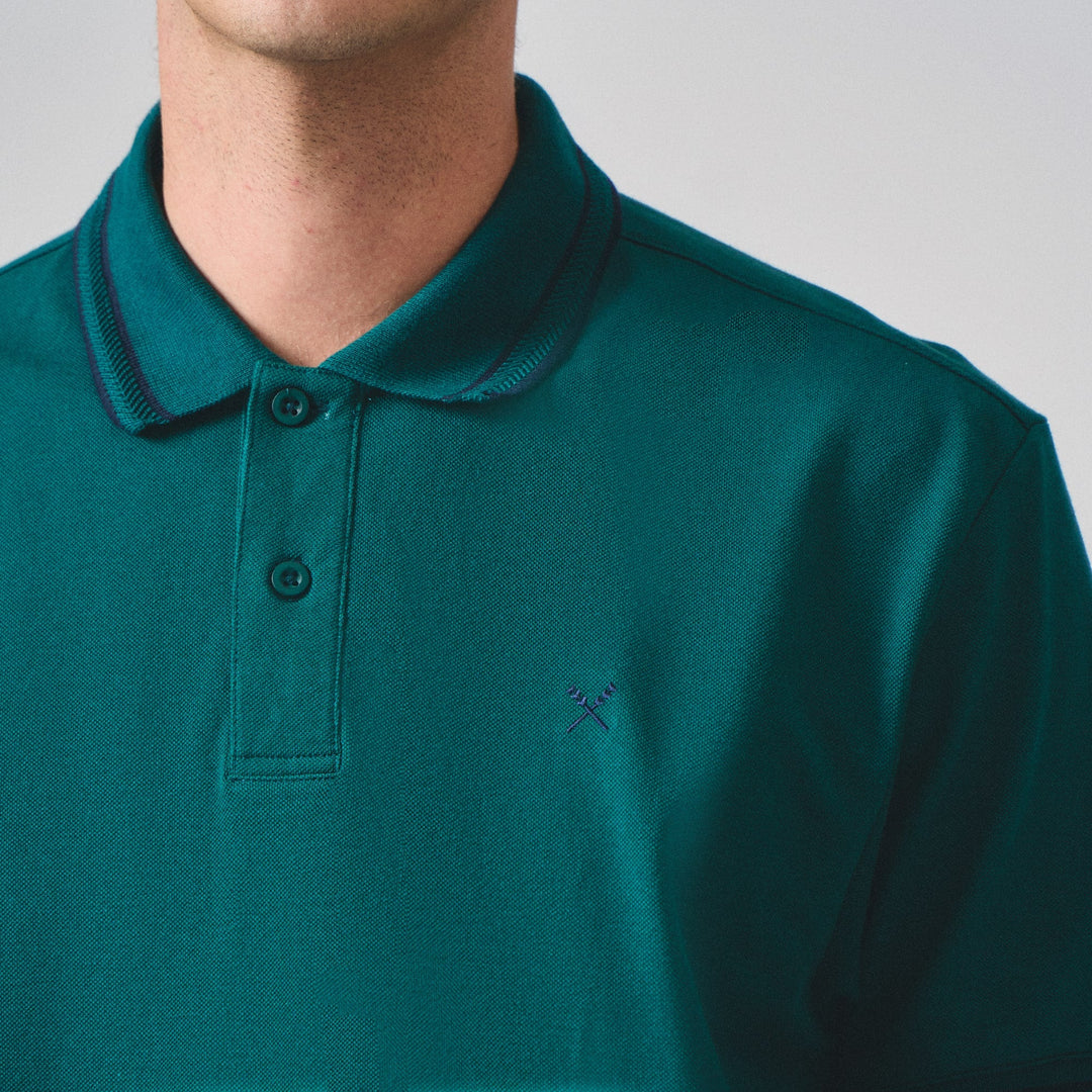 Regular Fit Polo With Contrast Collar & Cuff