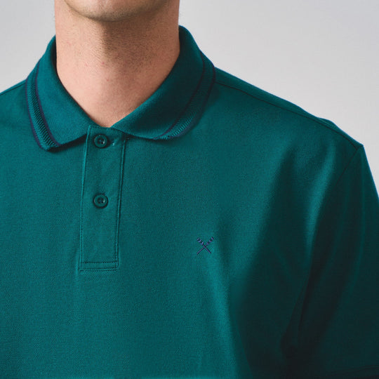 Regular Fit Polo With Contrast Collar & Cuff
