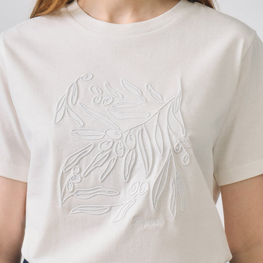 Embossed Embroidery Relaxed T-Shirt