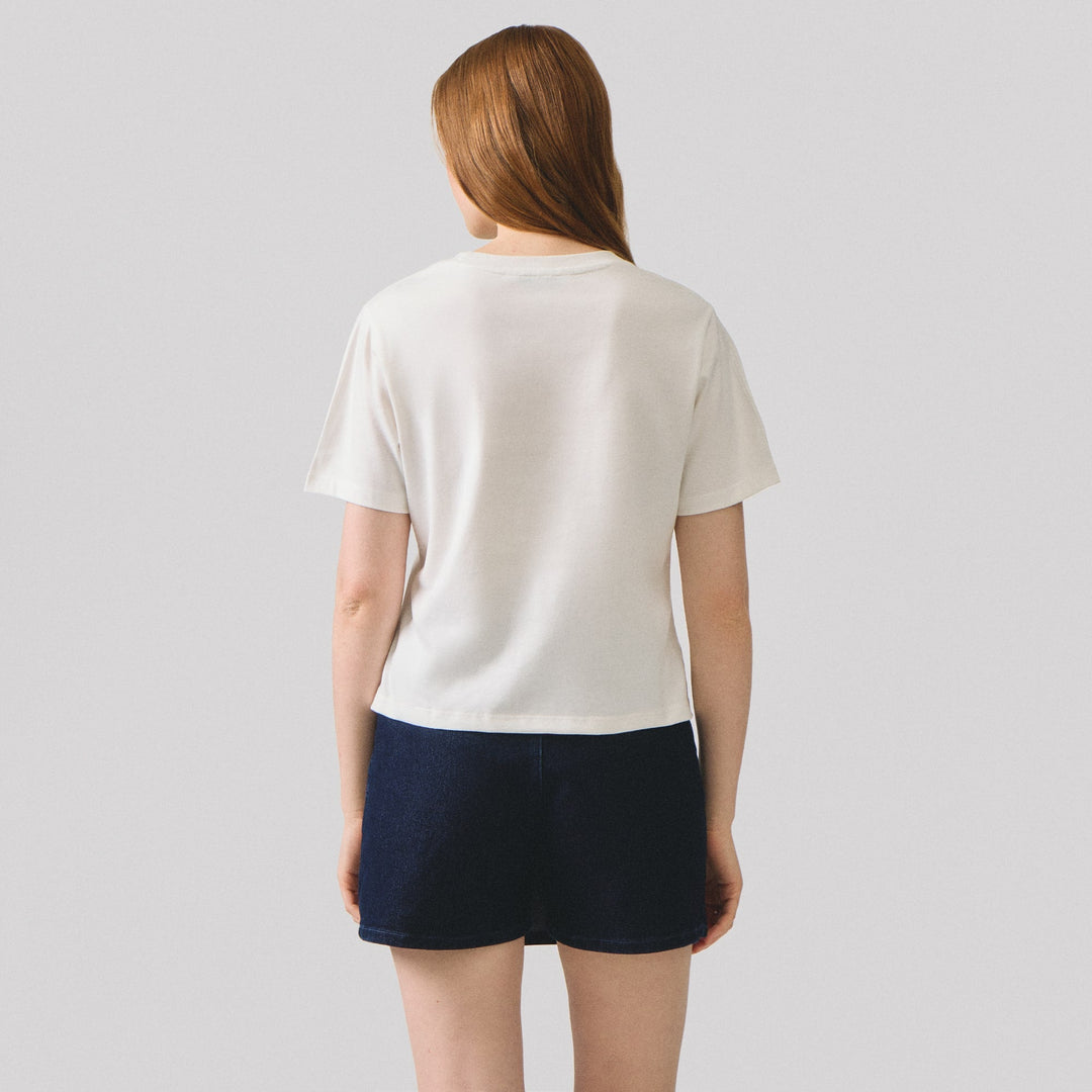 Embossed Embroidery Relaxed T-Shirt