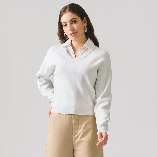 V-Neck Pull Over Sweater