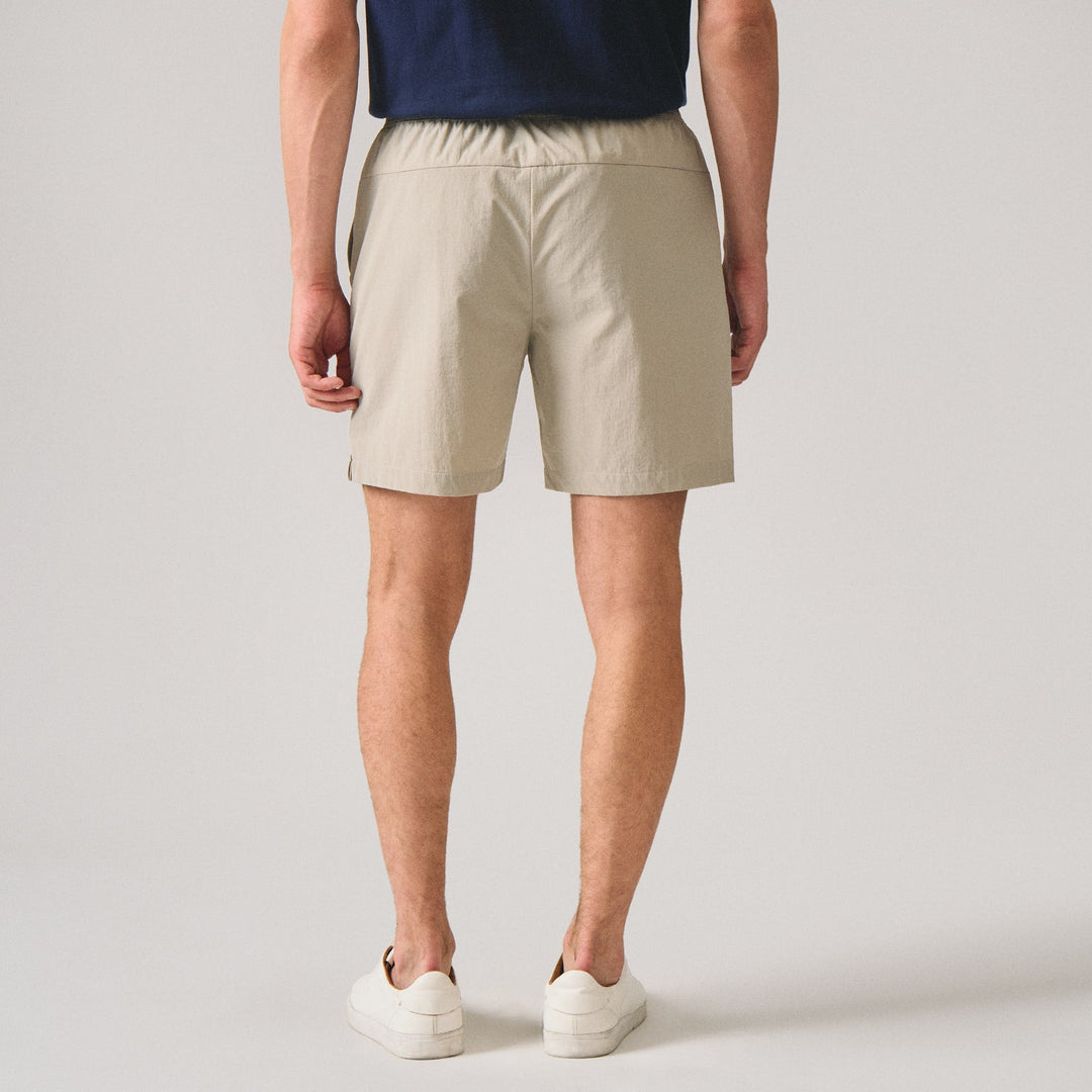 Regular Fit Nylon Pull Up Shorts