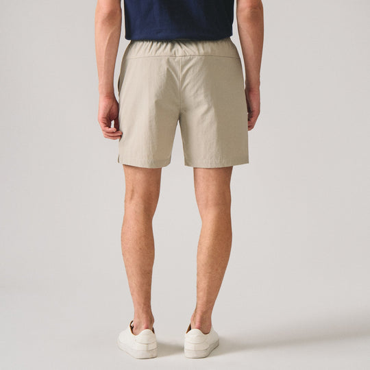 Regular Fit Nylon Pull Up Shorts