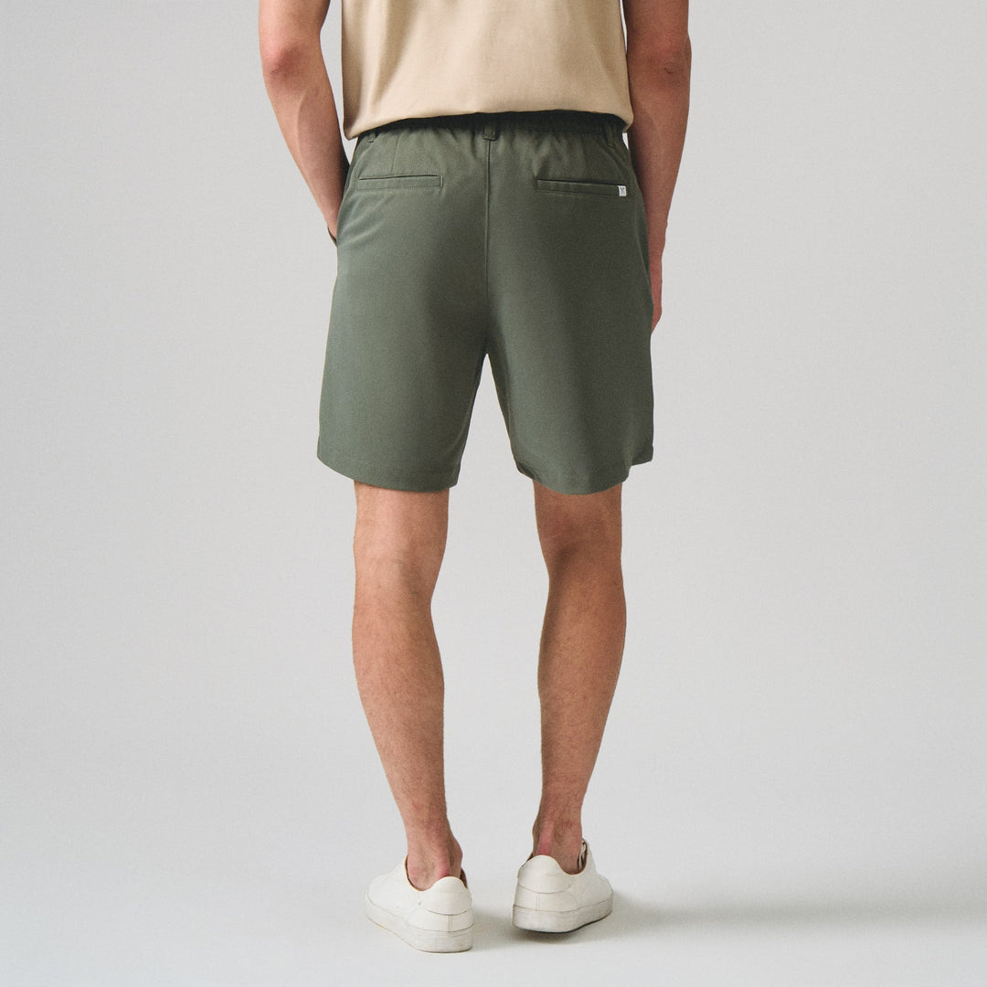 Regular Fit Canvas Chinos With Elastic Back Waistband