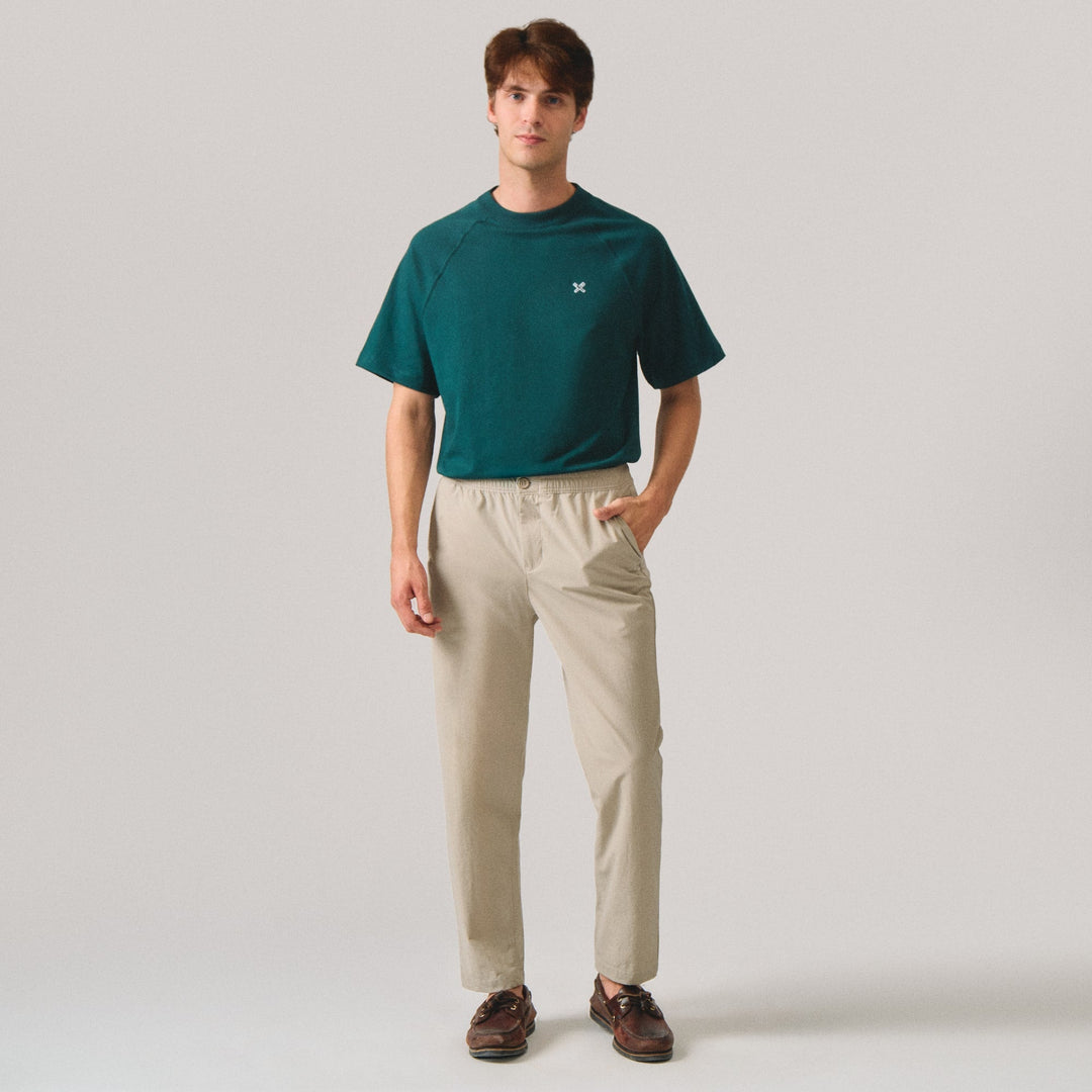 Slim Fit Nylon Trousers