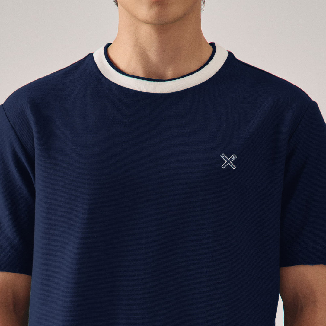 Regular Fit Ringer T-Shirt With Tipping