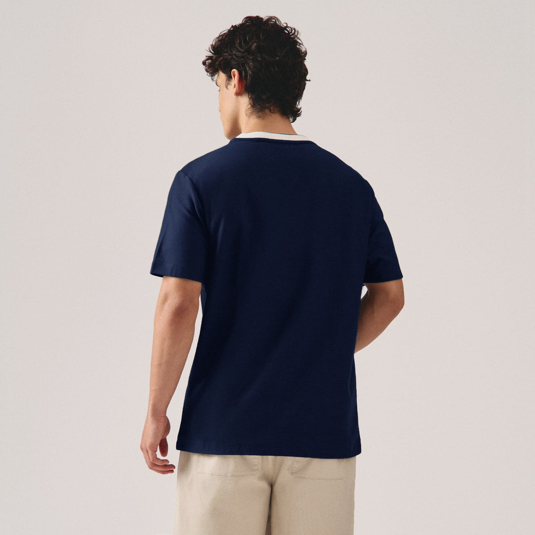 Regular Fit Ringer T-Shirt With Tipping