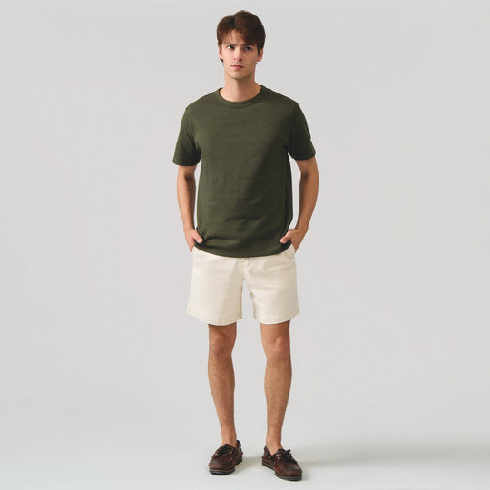 Regular Fit Popcorn Striped T-Shirt
