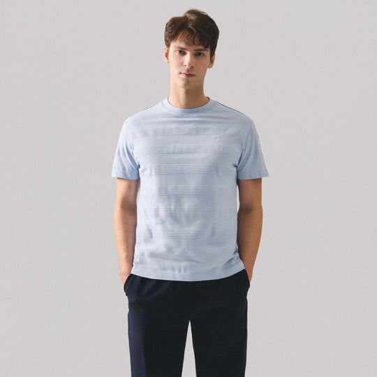 Regular Fit Embossed Stripe T-Shirt