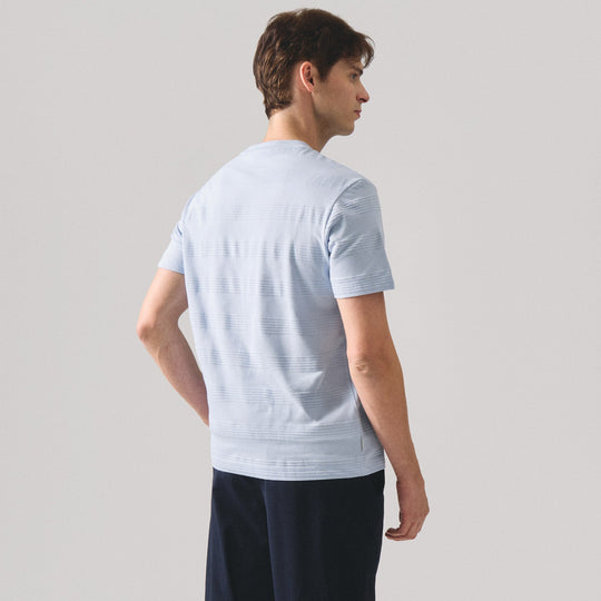 Regular Fit Embossed Stripe T-Shirt