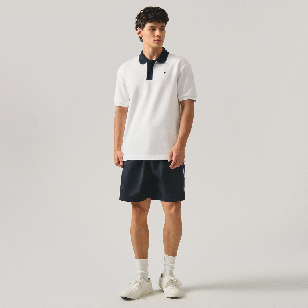 Regular Fit Polo Shirt With Contrast Jacquard Collar