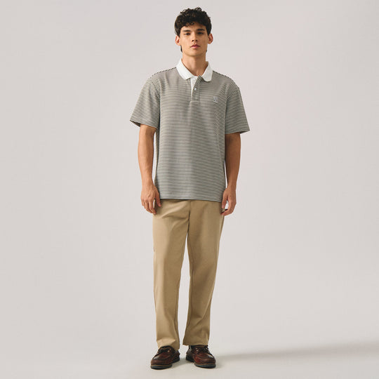 Regular Fit Micro Striped Polo Shirt