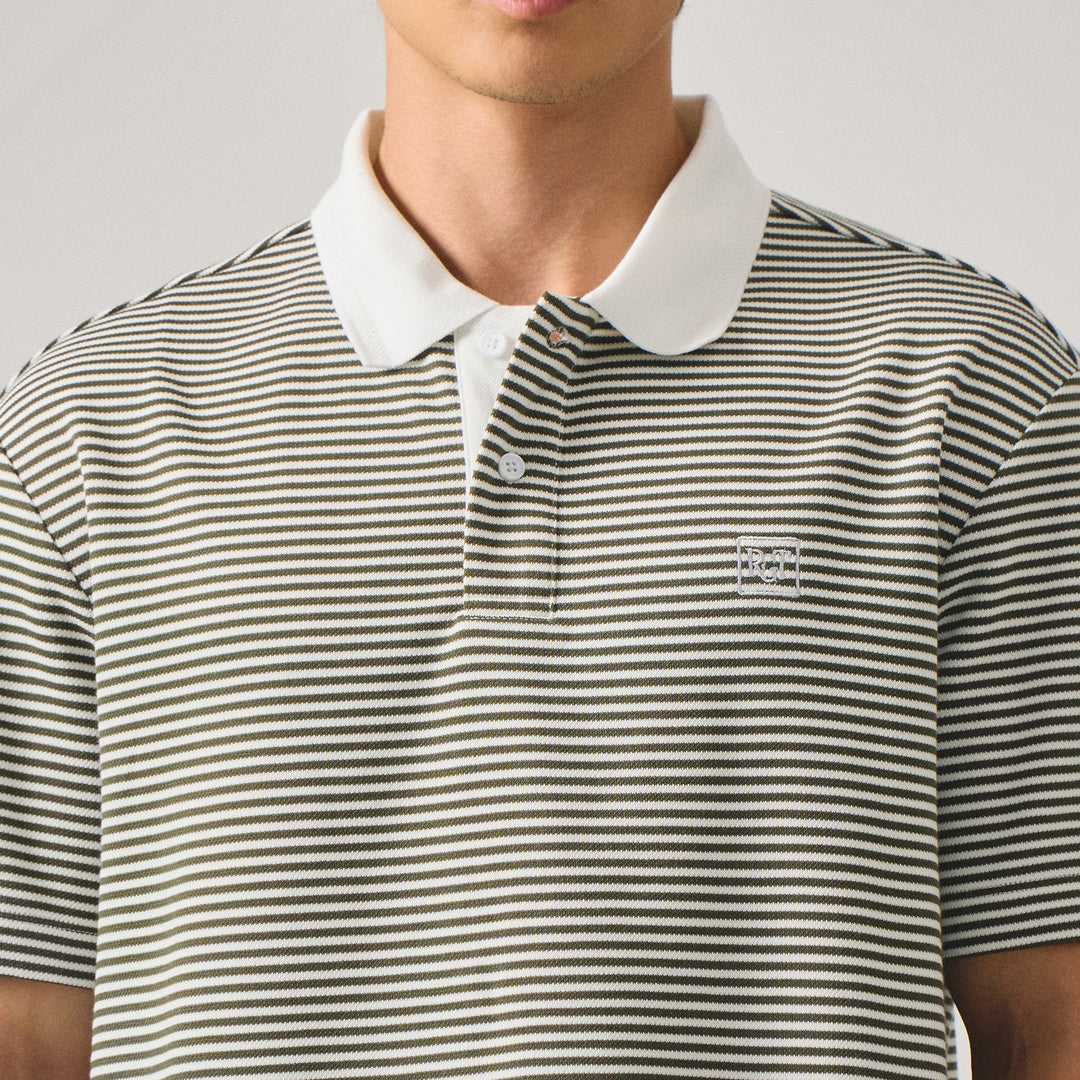 Regular Fit Micro Striped Polo Shirt
