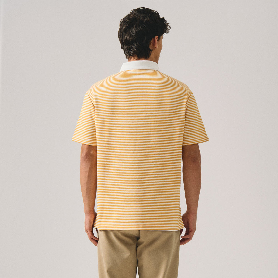 Regular Fit Micro Striped Polo Shirt