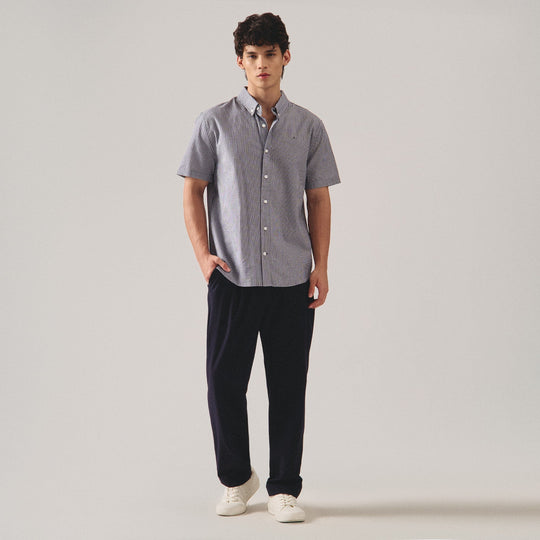 Regular Fit Textured Stripe Shirt