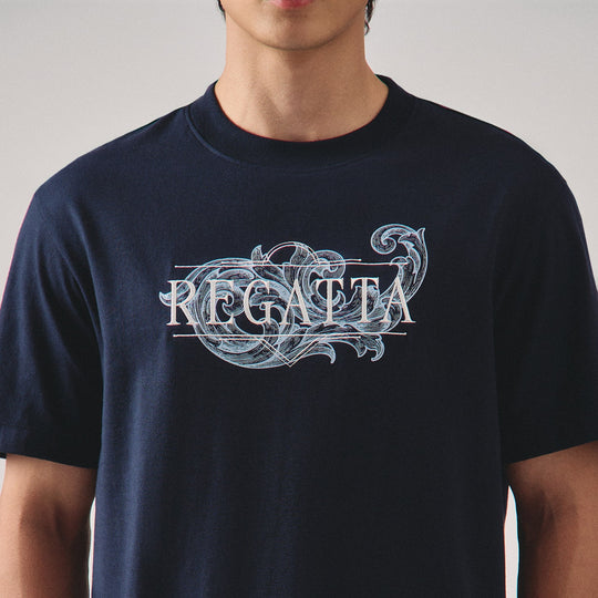 Regular Fit Embroidered Graphic T-Shirt