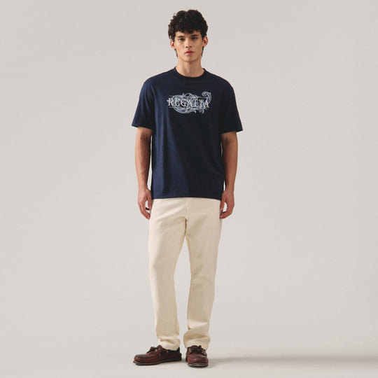 Regular Fit Embroidered Graphic T-Shirt