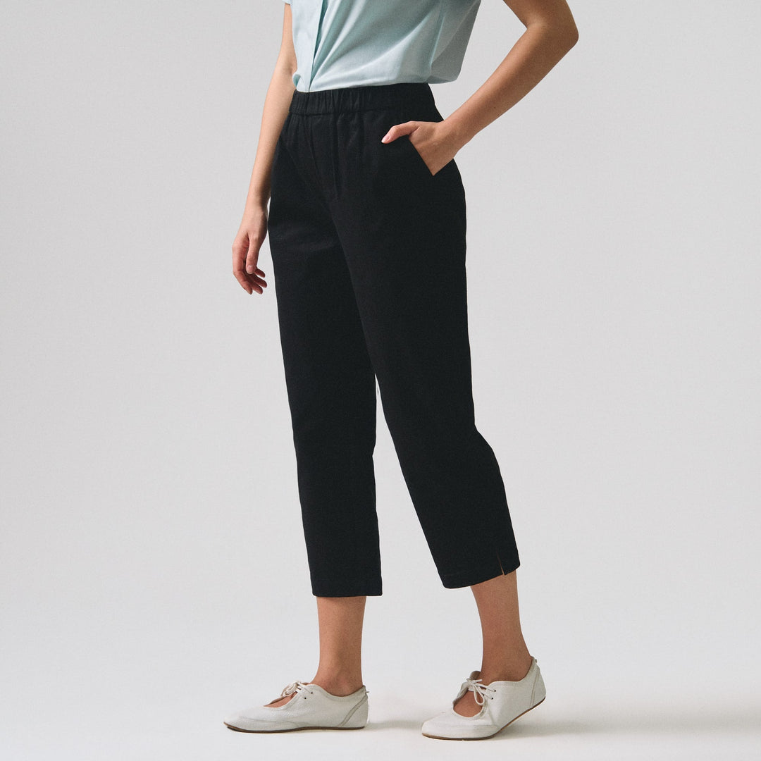 Pull On Slim Fit Trousers