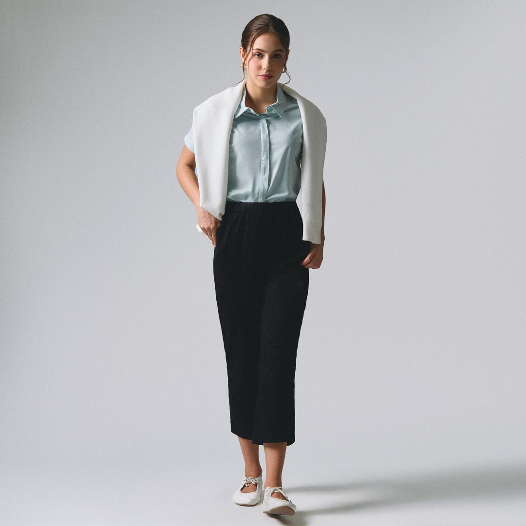 Pull On Slim Fit Trousers