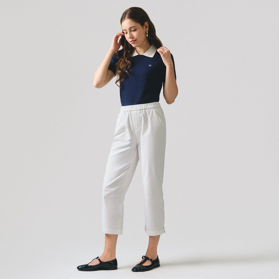 Pull On Slim Fit Trousers