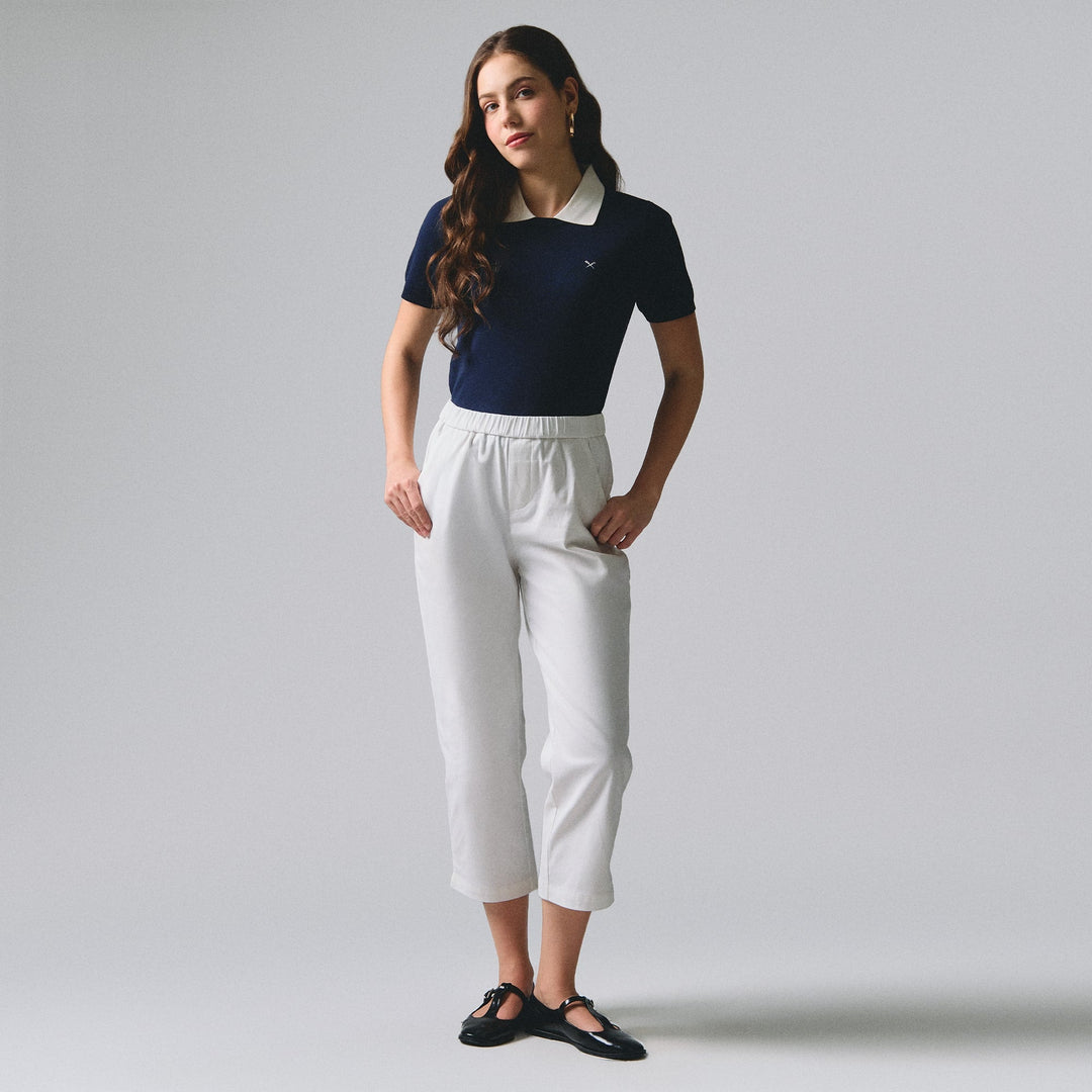 Pull On Slim Fit Trousers