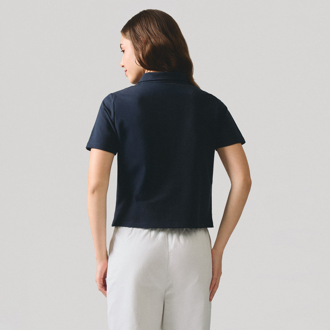Polo With Hidden Placket