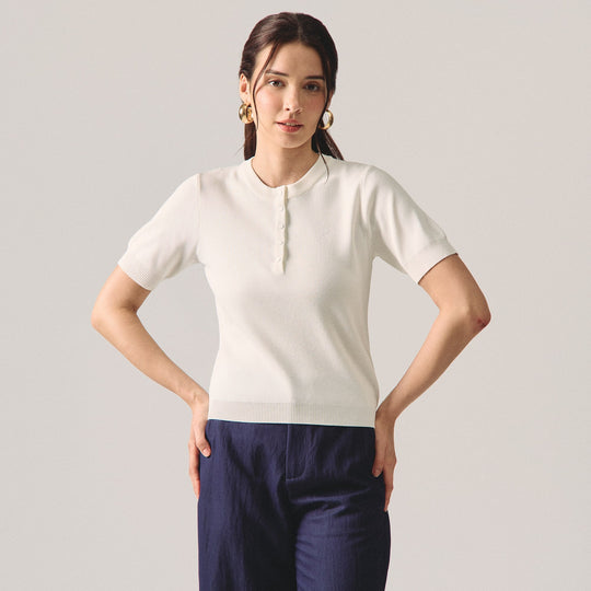 Henley Knit Top