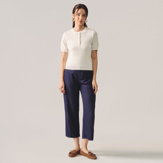 Henley Knit Top
