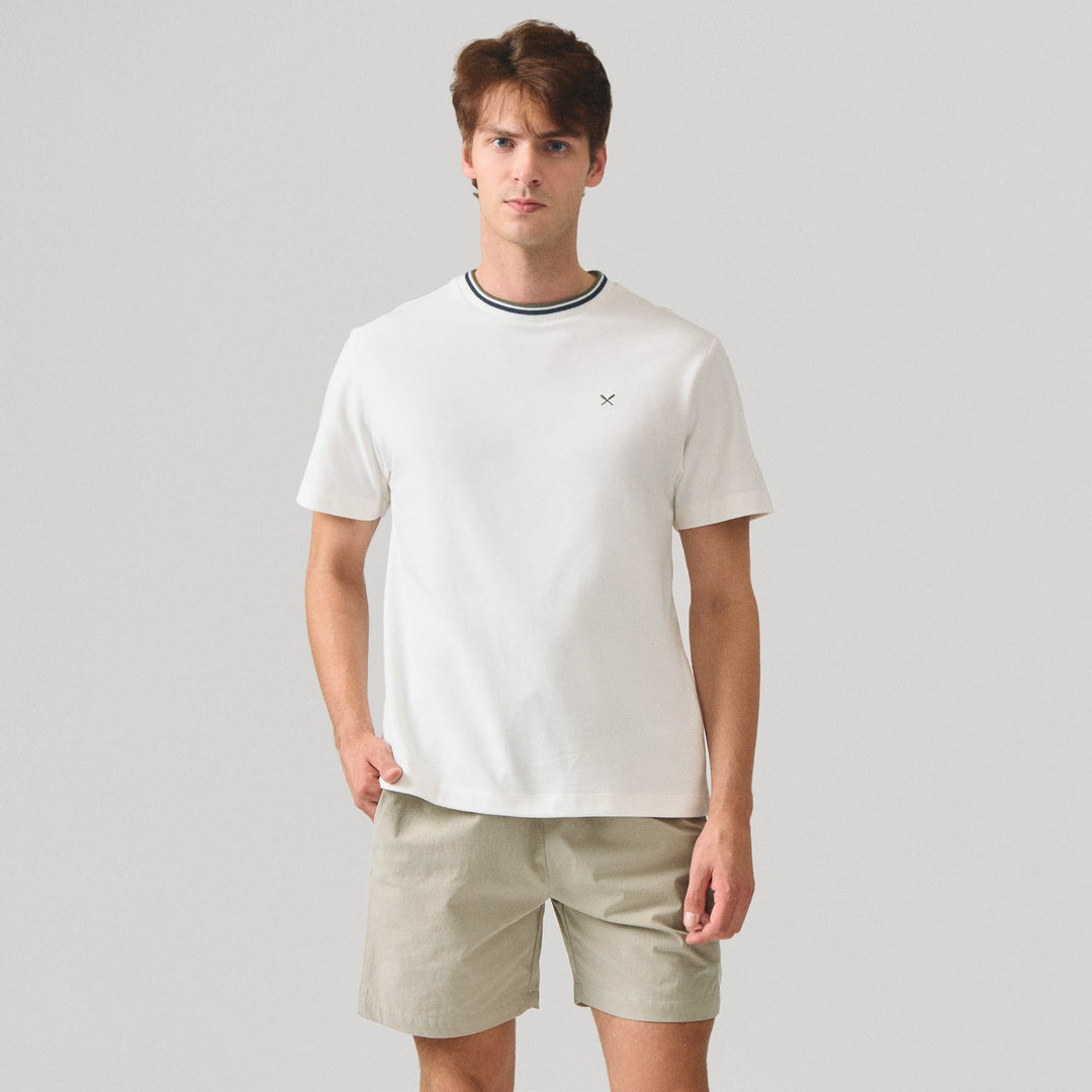 Regular Fit Pique T-Shirt With Tipping
