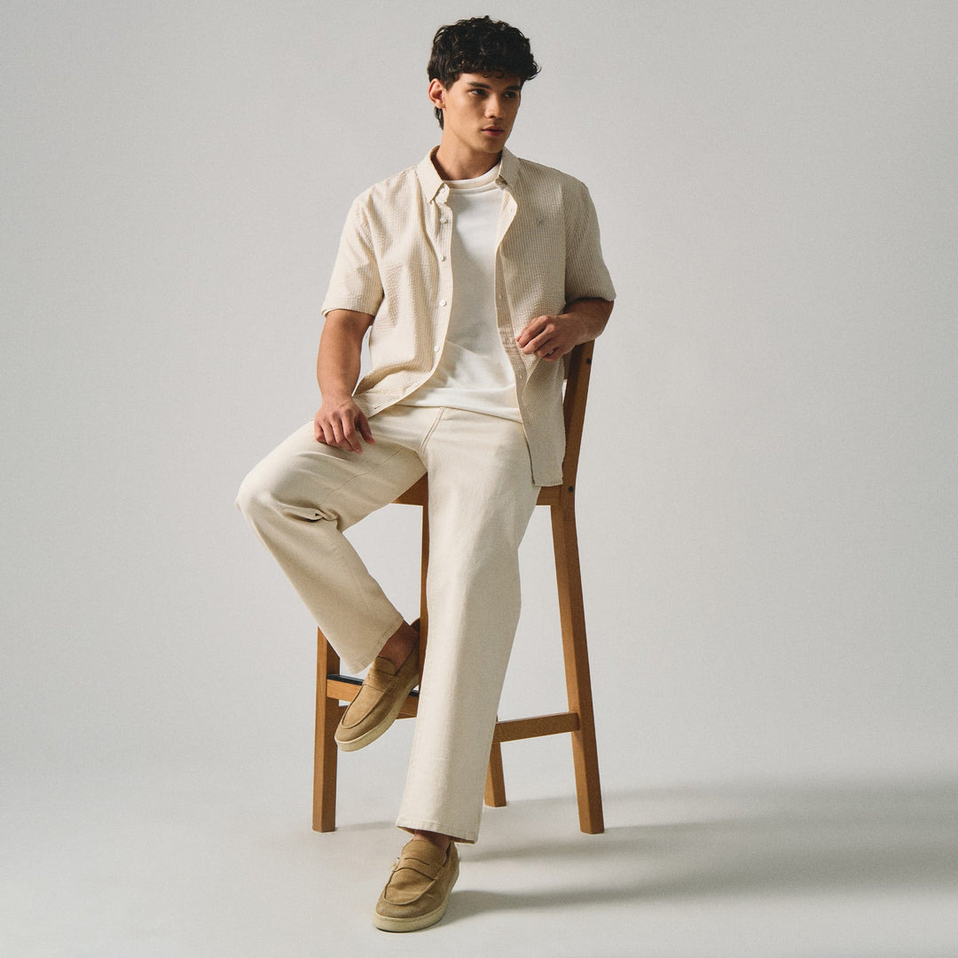 Regular Fit T-Shirt With Tipping In Pique