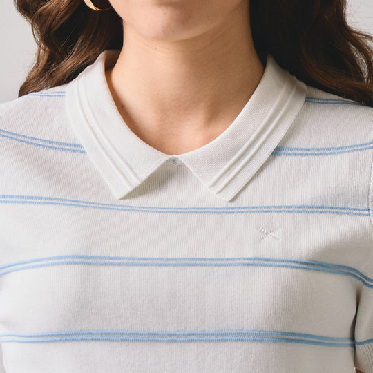 Textured Stripes Polo