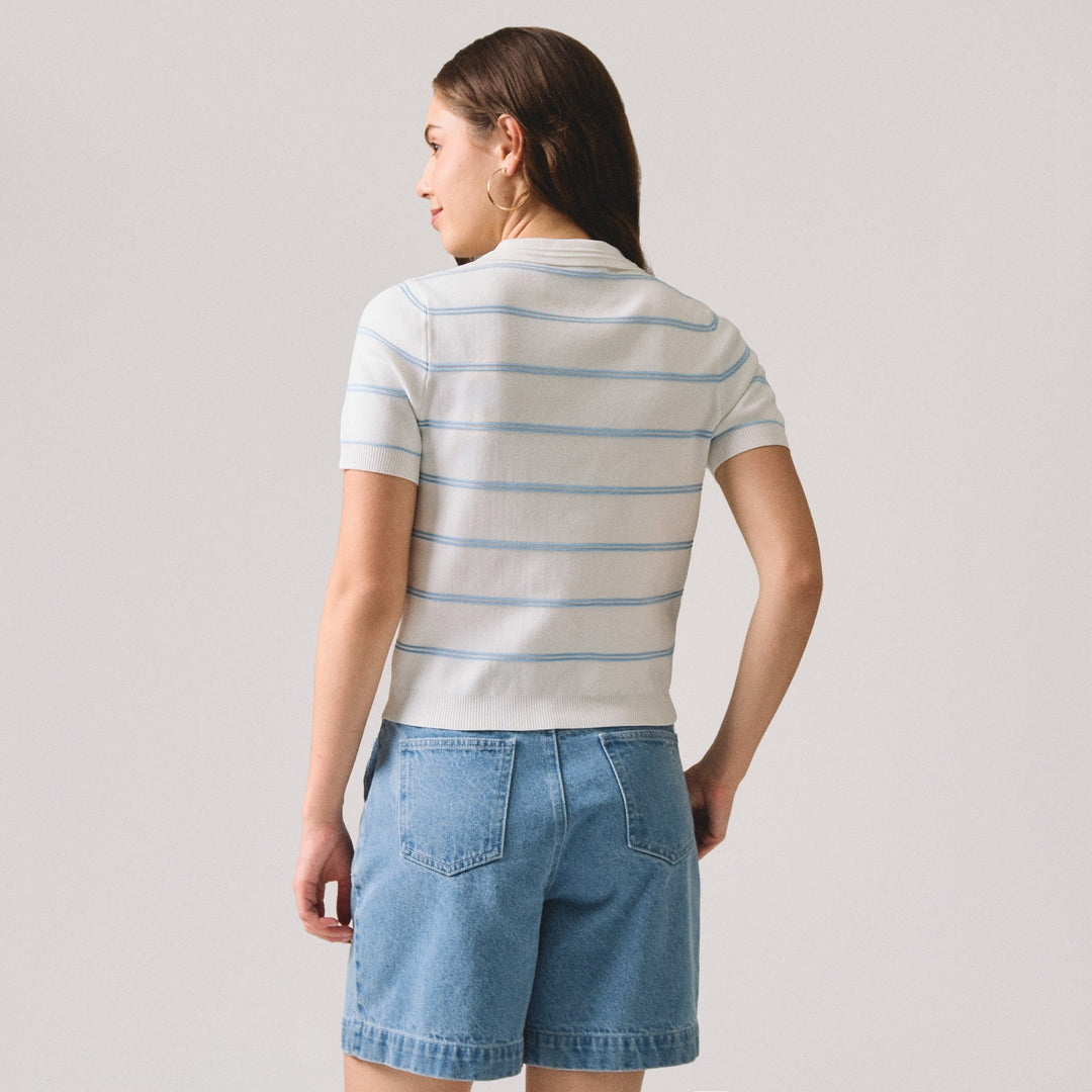 Textured Stripes Polo