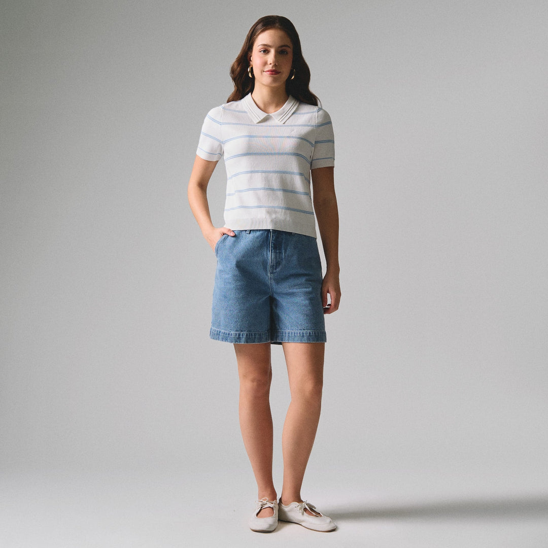 Textured Stripes Polo