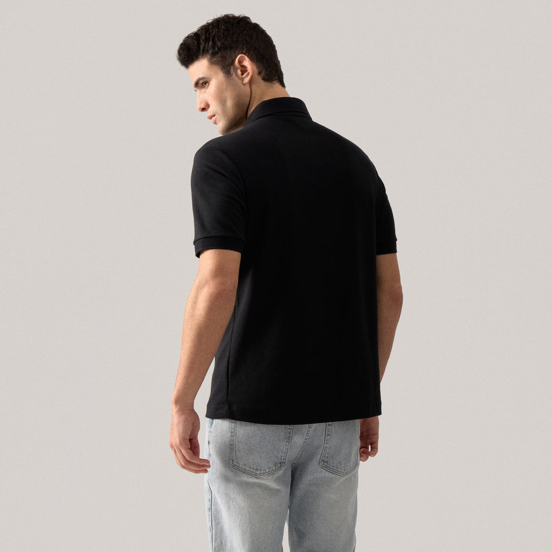 Regular Fit V-Placket Polo Shirt