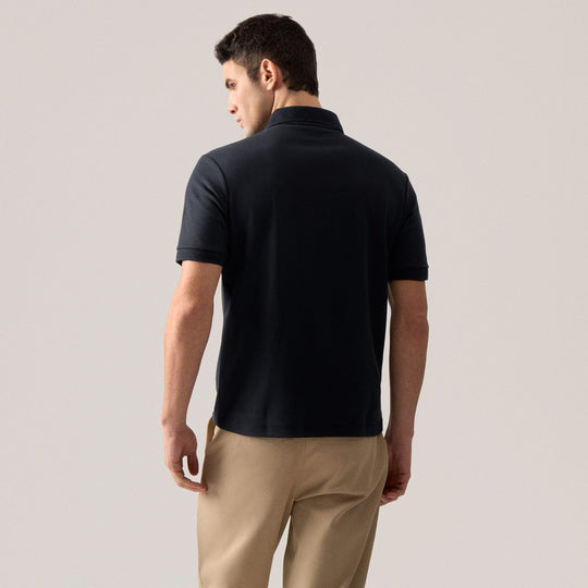 Regular Fit V-Placket Polo Shirt