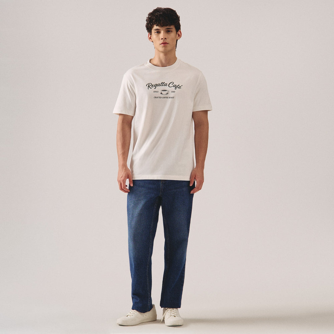 Regular Fit Regatta Cafe Graphic T-Shirt