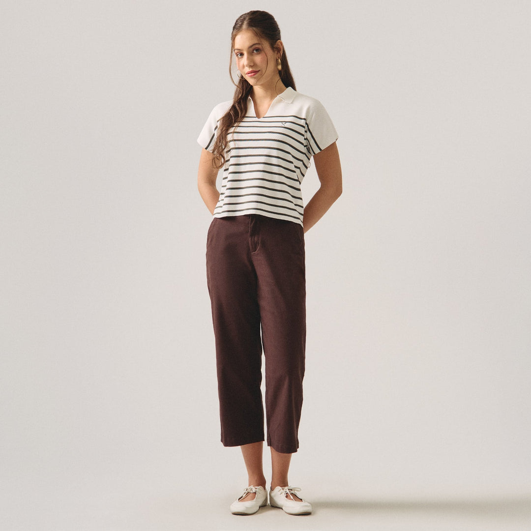 Striped Dolman Polo
