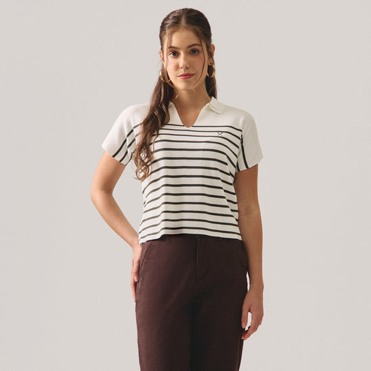 Striped Dolman Polo