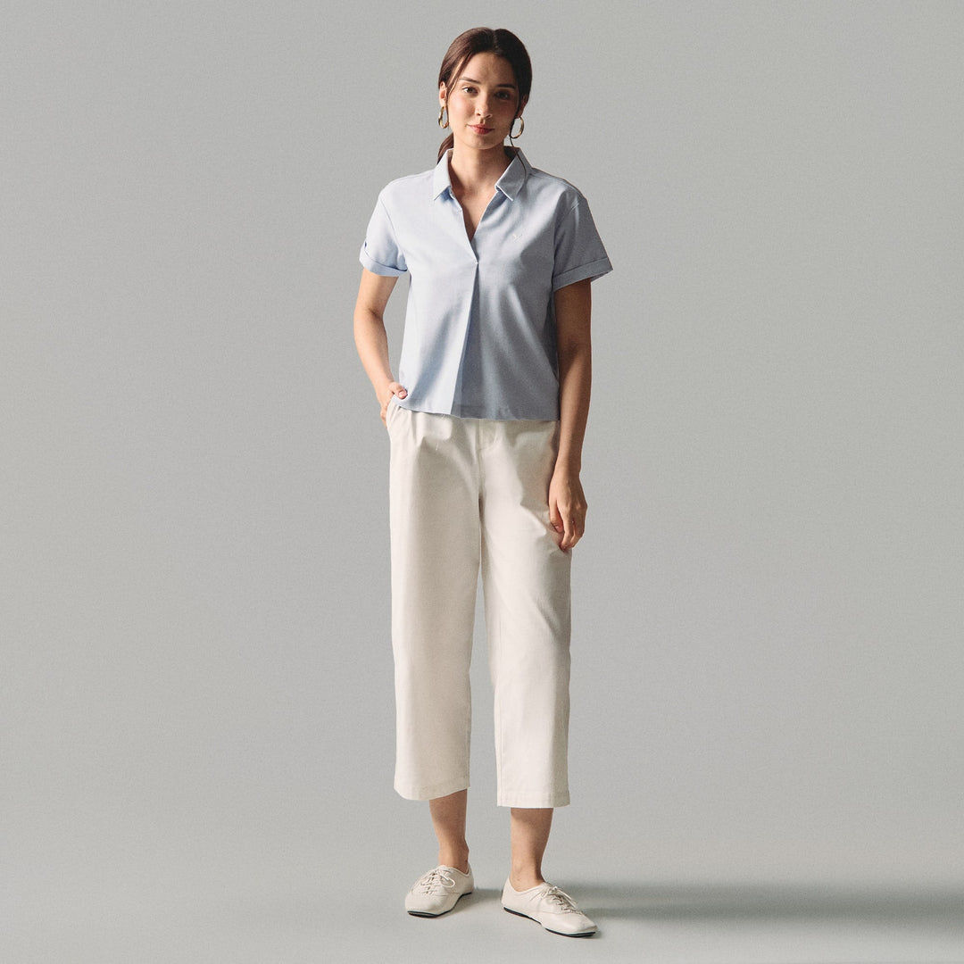 Popover Shirt With Pleat Detail